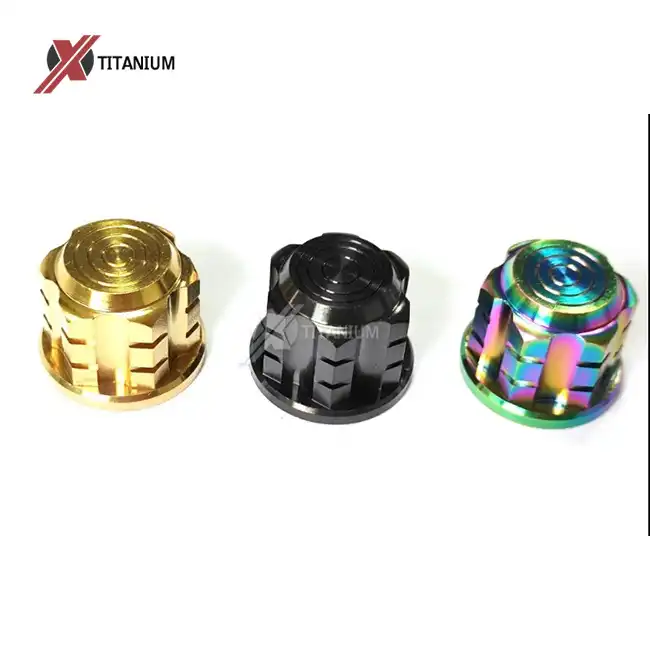 Titanium Flange Fancy Cap Cover Nuts